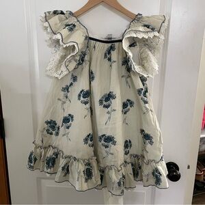 Elegant Kids Floral Blouse with Ruffles